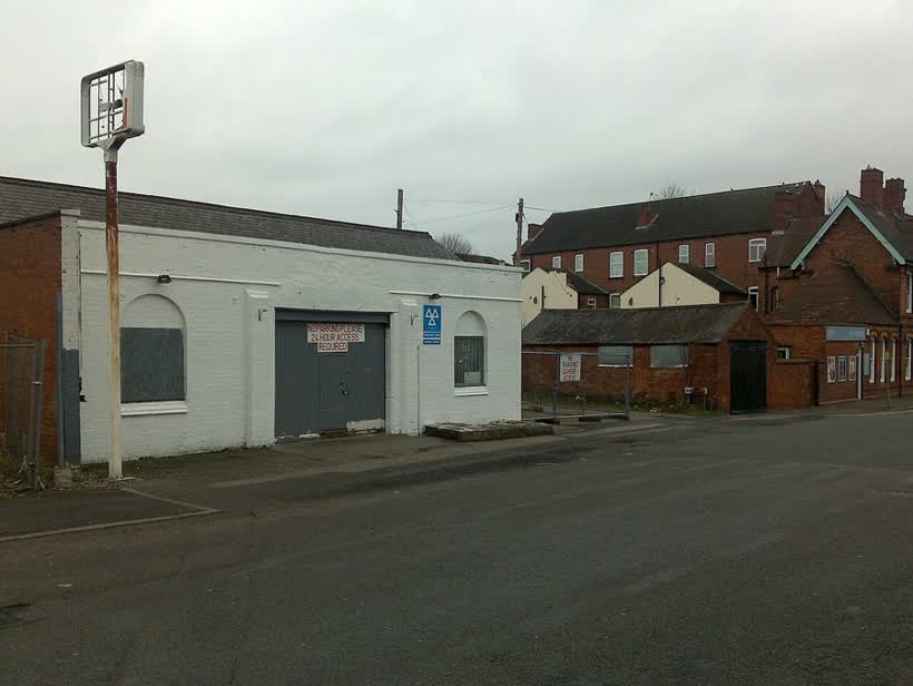 Old Garage on Manor Road, close to the Aldi on Manor Road, Ilkeston