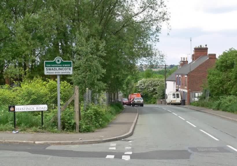 Coppice Side in Swadlincote At the junction with Hastings Road., close to the Aldi on Coppice Side, Swadlincote