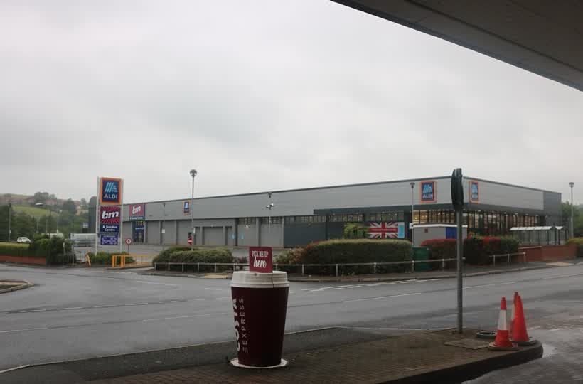 Aldi by Bridge Street, Belper, close to the Aldi on Chapel Street, Belper