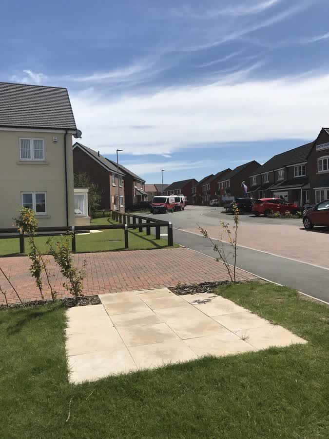Entrance to Etisley Green Estate, close to the Aldi on Buxton Crescent, Leicester