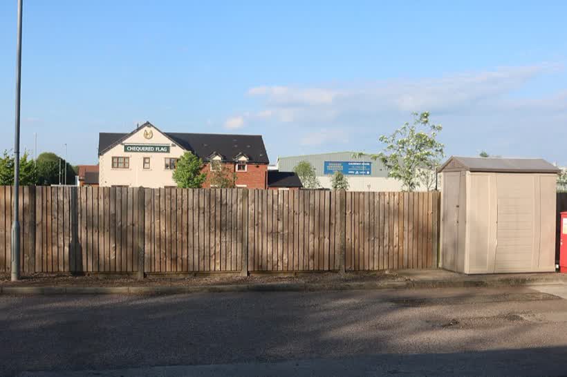 The Chequered Flag on Gretton Brook Road, Corby, close to the Aldi on Dalton Road, Corby