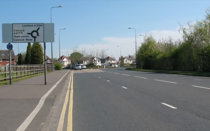 Bridge Cross Road Roundabout, close to the Aldi on Bridge Cross Road, Burntwood