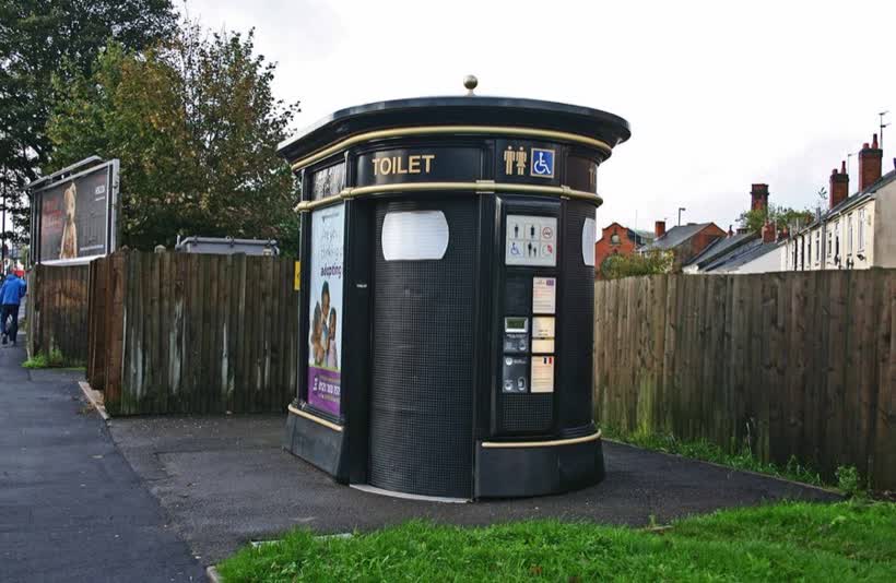 Public convenience, Pershore Road, Stirchley, Birmingham, close to the Aldi on Pershore Road, Birmingham