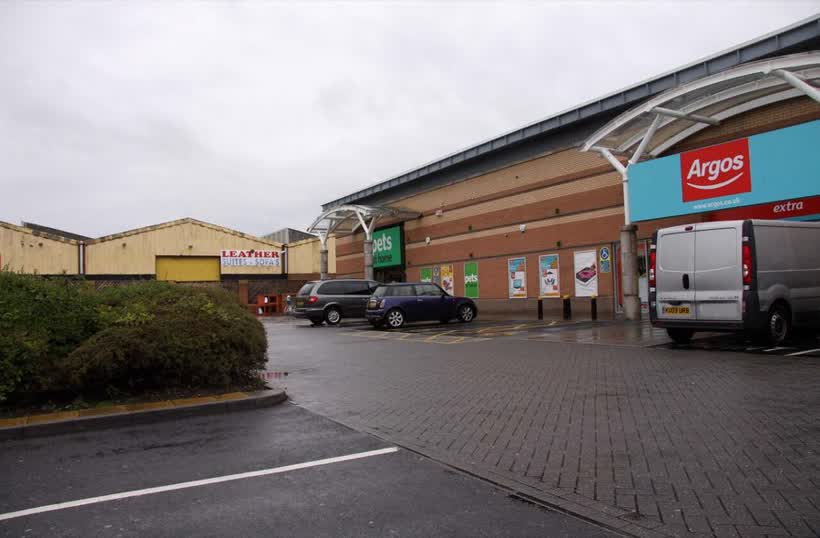 Retail units on Squiresgate Retail Park, close to the Aldi on Squires Gate Retail Park, Blackpool