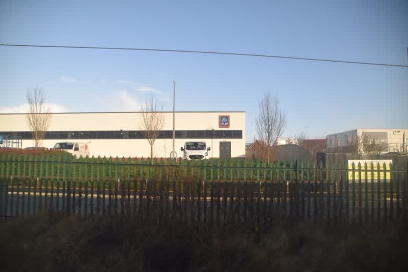Aldi, close to the Aldi on Wargrave Road, Newton-le-Willows