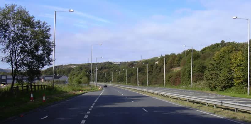A682 towards the A56, close to the Aldi on Swanney Lodge Road, Rossendale