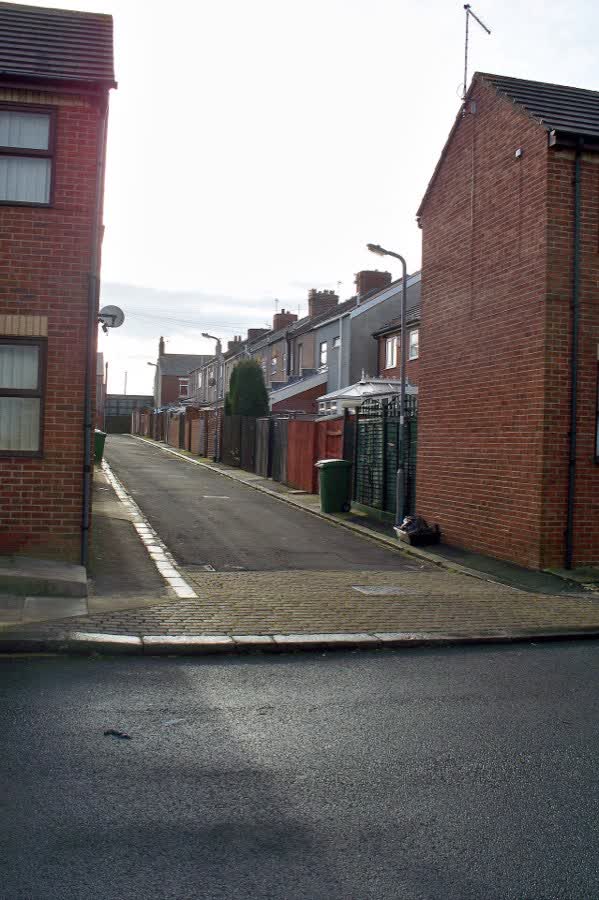 Back Lane in Cowpen, close to the Aldi on Cowpen Road, Blyth
