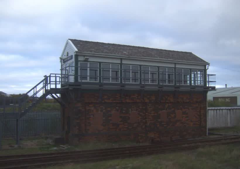Workington Main No. 2 Signal Box, close to the Aldi on Derwent Drive, Workington