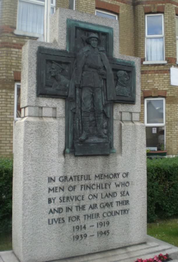 Finchley War Memorial, Ballards Lane N12 At the junction with Kingsway N12, close to the Aldi on Ballards Lane, London