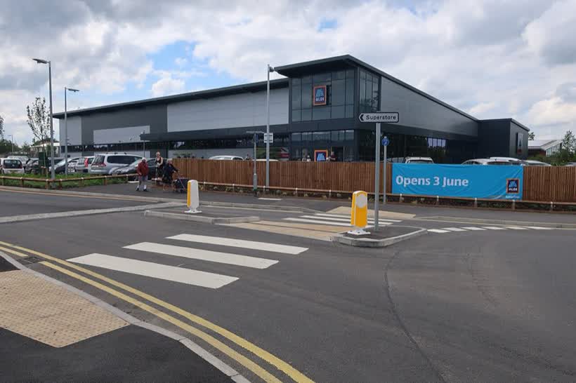 New Aldi, Newmarket, close to the Aldi on Exning Road, Newmarket