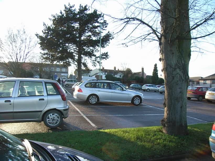 Car park between Ipswich St and Gipping Way, Stowmarket, close to the Aldi on Gipping Way, Stowmarket