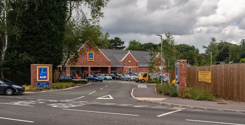 Aldi, close to the Aldi on Brook Street, Knutsford