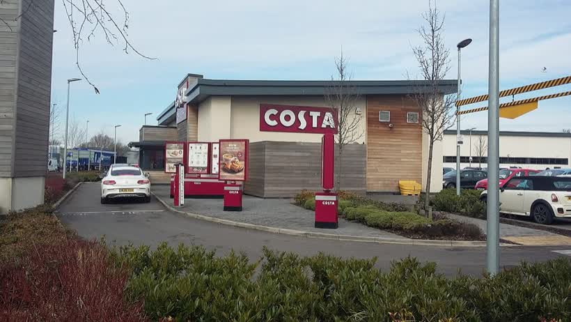 Costa Coffee on A49 just south of M62, close to the Aldi on Sandy Lane West, Warrington