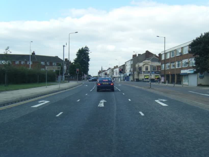 Cleethorpe Road at Victor Street, close to the Aldi on Cleethorpe Road, Grimsby