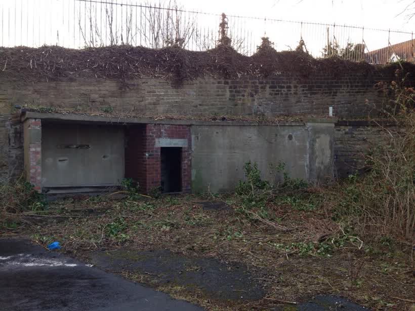 Derelict buildings now replaced by Aldi, close to the Aldi on Harrogate Road, Leeds