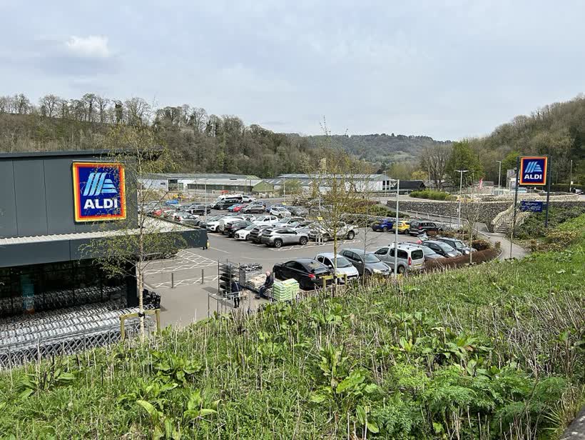 Aldi, Bakewell, close to the Aldi on Buxton Road, Bakewell
