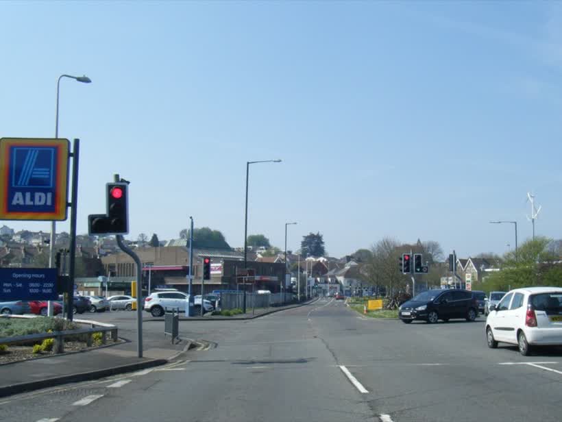 A369 Wyndham Way, Portishead, close to the Aldi on Wyndham Way, Bristol