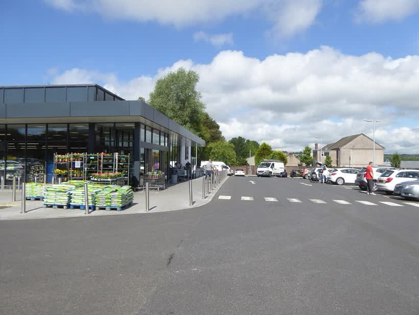 Aldi supermarket, Llansamlet, close to the Aldi on Samlet Road, Swansea