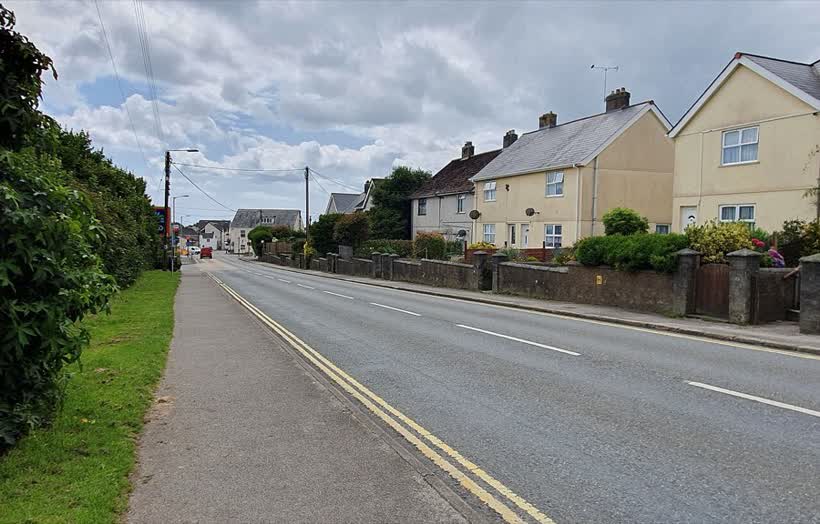 Houses on Slades Road, St Austell, Cornwall - July 2023, close to the Aldi on Slades Road, St Austell
