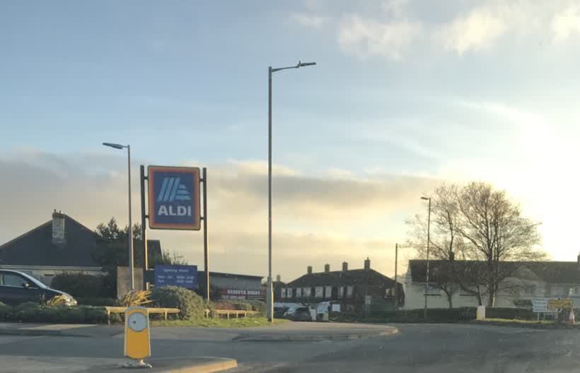 Close Hill off the roundabout near Aldi, close to the Aldi on Close Hill, Redruth