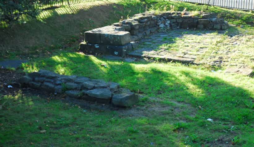 Remains of Roman Fort of Nidum (Neath) The remains of the south gate entrance to the Roman fort at Nidum (circa 100 A.D.), close to the Aldi on Neath Abbey Road, Neath