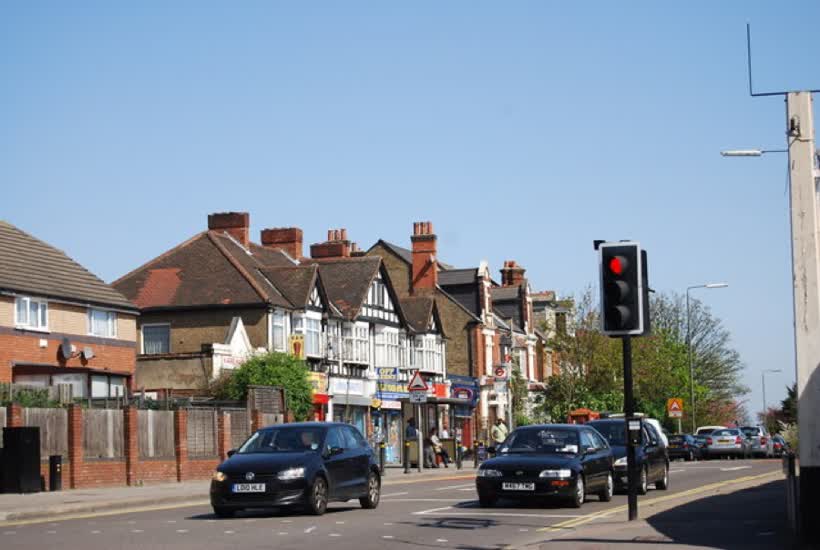 Shops on Croydon Rd, close to the Aldi on Croydon Road, London