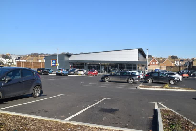 Aldi, close to the Aldi on Hardres Road, Ramsgate
