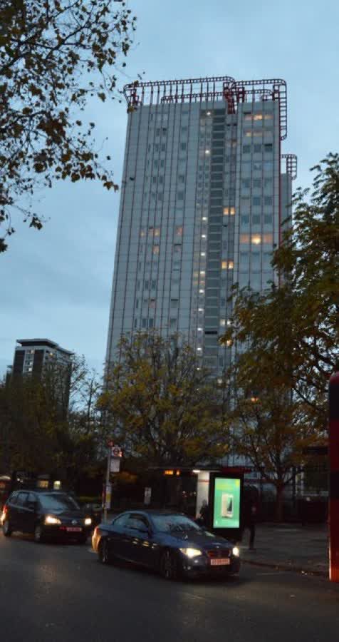 Tower block, Edgware Rd, close to the Aldi on Edgware Road, London