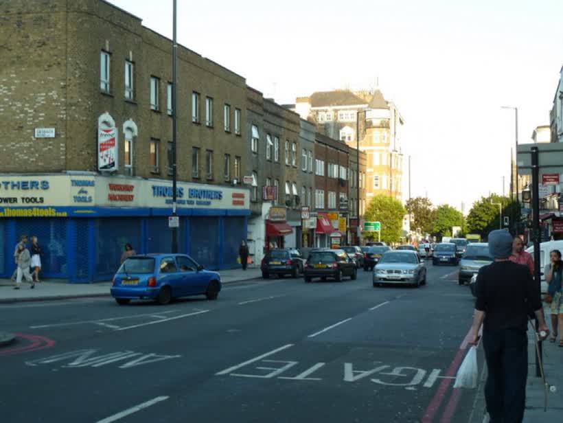 Holloway Road, Upper Holloway, close to the Aldi on Holloway Road, London