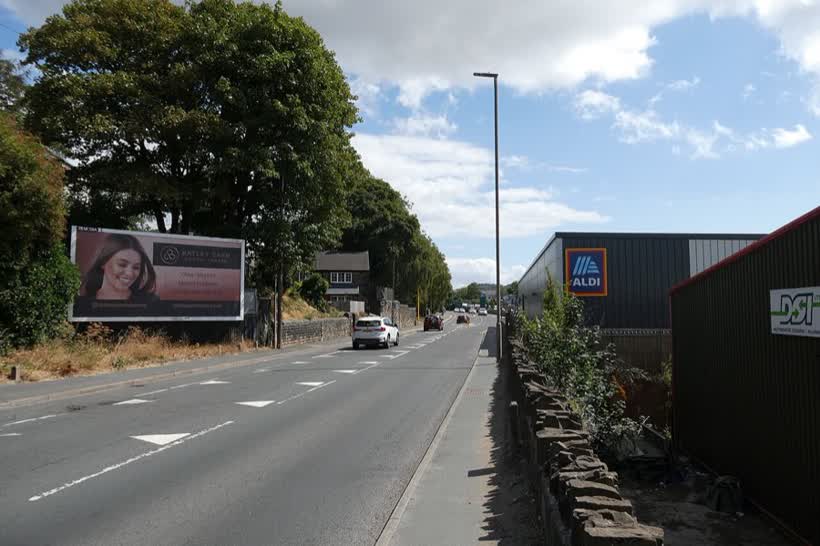 Huddersfield Road, Mirfield, close to the Aldi on Huddersfield Road, Mirfield